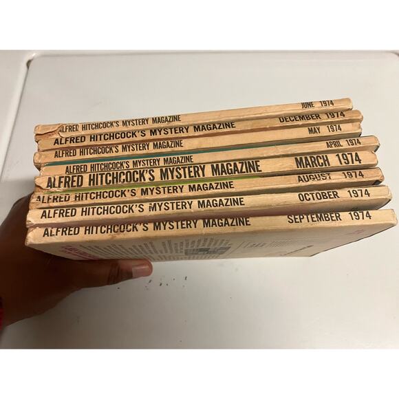 Alfred Hitchcock Mystery Magazine Lot 1974 Vintage, Thriller, Horror, VTG, 70s - Picture 3 of 10